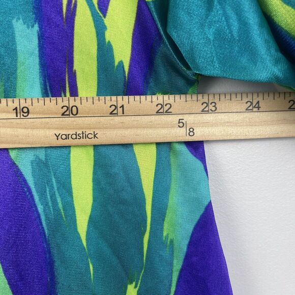 Vintage Oscar de la Renta Swimwear Women Swim Cover Up Large Retro Pockets Artsy - Picture 7 of 8